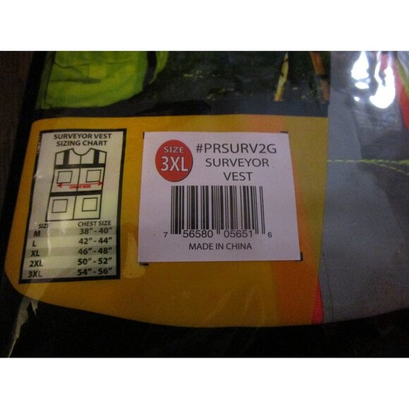 Forester Hi-Vis Class 2 Mesh Safety Vest Multi Pocket Surveyor Vest Mic Clip 3XL - Picture 5 of 6